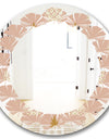 Pineapple Summer Bliss VII - Modern Round or Oval Wall Mirror - Leaves