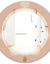 Pineapple Summer Bliss VII - Modern Round or Oval Wall Mirror - Triple C