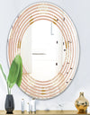 Pineapple Summer Bliss VII - Modern Round or Oval Wall Mirror - Wave