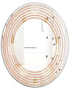Pineapple Summer Bliss VII - Modern Round or Oval Wall Mirror - Wave