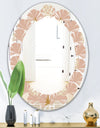 Pineapple Summer Bliss VII - Modern Round or Oval Wall Mirror - Leaves