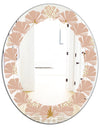 Pineapple Summer Bliss VII - Modern Round or Oval Wall Mirror - Leaves