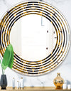 Art Deco style modern pattern - Modern Round or Oval Wall Mirror - Wave
