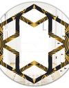 Art Deco style modern pattern - Modern Round or Oval Wall Mirror - Hexagon Star