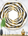 Art Deco style modern pattern - Modern Round or Oval Wall Mirror - Whirl