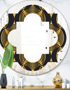 Art Deco style modern pattern - Modern Round or Oval Wall Mirror - Quatrefoil