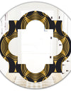 Art Deco style modern pattern - Modern Round or Oval Wall Mirror - Quatrefoil