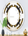 Art Deco style modern pattern - Modern Round or Oval Wall Mirror - Space