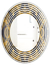 Art Deco style modern pattern - Modern Round or Oval Wall Mirror - Wave