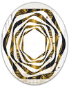 Art Deco style modern pattern - Modern Round or Oval Wall Mirror - Whirl