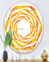 Retro Square Design VIII - Modern Round or Oval Wall Mirror - Whirl