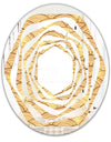 Golden Clouds In The Sky - Modern Round or Oval Wall Mirror - Whirl
