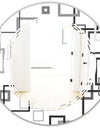 Abstract Retro Design II - Modern Round or Oval Wall Mirror - Triple C