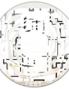 Abstract Retro Design II - Modern Round or Oval Wall Mirror - Whirl