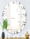 Abstract Retro Design II - Modern Round or Oval Wall Mirror - Triple C
