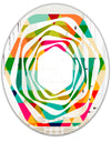 Diamond Retro IX - Modern Round or Oval Wall Mirror - Whirl