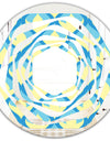Retro Pattern Abstract Design IX - Modern Round or Oval Wall Mirror - Whirl
