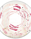 roses pattern - Modern Round or Oval Wall Mirror - Whirl