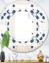Abstract Retro Geometrical Design I - Modern Round or Oval Wall Mirror - Space