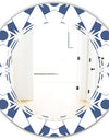 Abstract Retro Geometrical Design I - Modern Round or Oval Wall Mirror - Triple C