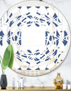 Abstract Retro Geometrical Design I - Modern Round or Oval Wall Mirror - Whirl