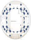Abstract Retro Geometrical Design I - Modern Round or Oval Wall Mirror - Space
