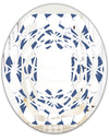 Abstract Retro Geometrical Design I - Modern Round or Oval Wall Mirror - Whirl