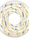 Abstract Retro Geometrical Design II - Modern Round or Oval Wall Mirror - Whirl