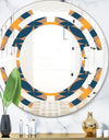 Abstract Retro Design III - Modern Round or Oval Wall Mirror - Space