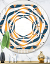 Abstract Retro Design III - Modern Round or Oval Wall Mirror - Whirl