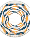 Abstract Retro Design III - Modern Round or Oval Wall Mirror - Whirl