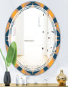 Abstract Retro Design III - Modern Round or Oval Wall Mirror - Triple C