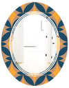 Abstract Retro Design III - Modern Round or Oval Wall Mirror - Triple C