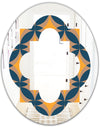 Abstract Retro Design III - Modern Round or Oval Wall Mirror - Quatrefoil