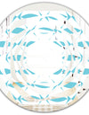 Abstract Retro Geometrical Design III - Modern Round or Oval Wall Mirror - Whirl