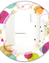 Retro Circular Design II - Modern Round or Oval Wall Mirror - Triple C