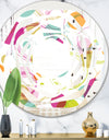 Retro Circular Design II - Modern Round or Oval Wall Mirror - Whirl