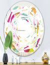 Retro Circular Design II - Modern Round or Oval Wall Mirror - Whirl