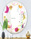 Retro Circular Design II - Modern Round or Oval Wall Mirror - Quatrefoil