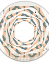 Retro Pattern Abstract Design IV - Modern Round or Oval Wall Mirror - Whirl