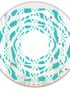 Retro Pattern Abstract Design VII - Modern Round or Oval Wall Mirror - Whirl
