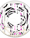 Circular Retro Pattern I - Modern Round or Oval Wall Mirror - Whirl