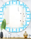 Retro Pattern Abstract Design II - Modern Round or Oval Wall Mirror - Triple C