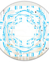 Retro Pattern Abstract Design II - Modern Round or Oval Wall Mirror - Whirl