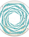Retro Abstract Pattern Design III - Modern Round or Oval Wall Mirror - Whirl