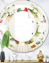 Pineapple Summer Bliss IV - Cottage Round or Oval Wall Mirror - Space