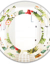 Pineapple Summer Bliss IV - Cottage Round or Oval Wall Mirror - Space