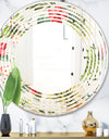 Pineapple Summer Bliss IV - Cottage Round or Oval Wall Mirror - Wave