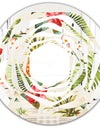 Pineapple Summer Bliss IV - Cottage Round or Oval Wall Mirror - Whirl