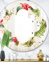 Pineapple Summer Bliss IV - Cottage Round or Oval Wall Mirror - Quatrefoil